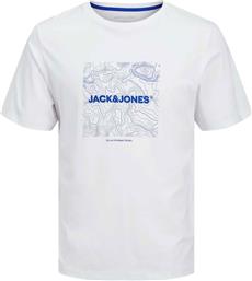 ΑΝΔΡΙΚΟ T-SHIRT ΜΕ GRAPHIC LOGO PRINT REGULAR FIT - 12256780 ΛΕΥΚΟ JACK & JONES