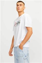 ΑΝΔΡΙΚΟ T-SHIRT ΜΕ GRAPHIC PRINT - 12262662 ΛΕΥΚΟ JACK & JONES