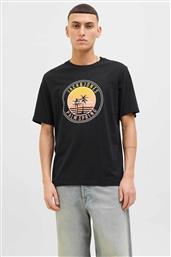 ΑΝΔΡΙΚΟ T-SHIRT ΜΕ ΛΟΓΟΤΥΠΟ - 12269418 ΜΑΥΡΟ JACK & JONES