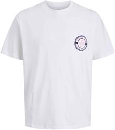 ΑΝΔΡΙΚΟ T-SHIRT ΜΟΝΟΧΡΩΜΟ ΜΕ LOGO PRINT LOOSE FIT - 12283655 ΛΕΥΚΟ JACK & JONES