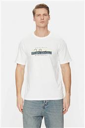 ΑΝΔΡΙΚΟ T-SHIRT ΜΟΝΟΧΡΩΜΟ ΜΕ LOGO PRINT REGULAR FIT - 12278266 ΛΕΥΚΟ JACK & JONES