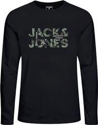 ΠΑΙΔΙΚΗ ΜΠΛΟΥΖΑ ΜΕ LOGO PRINT (8-18 ΕΤΩΝ) - 12222946 ΜΑΥΡΟ JACK & JONES