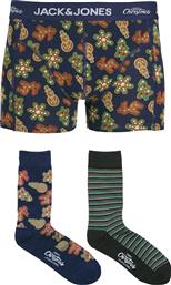 ΣΕΤ ΜΠΟΞΕΡΑΚΙΑ ΚΑΙ ΚΑΛΤΣΕΣ GINGERBREAD GIFTBOX 12285133 ΕΓΧΡΩΜΟ JACK & JONES
