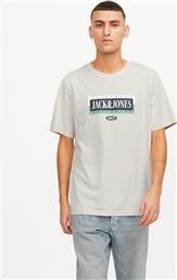 T-SHIRT COBIN 12250411 ΓΚΡΙ STANDARD FIT JACK & JONES