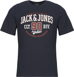 T-SHIRT ΜΕ ΚΟΝΤΑ ΜΑΝΙΚΙΑ JJELOGO JACK & JONES