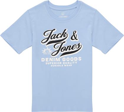 T-SHIRT ΜΕ ΚΟΝΤΑ ΜΑΝΙΚΙΑ JJELOGO TEE SS ONECK JACK & JONES