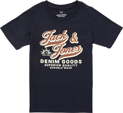 T-SHIRT ΜΕ ΚΟΝΤΑ ΜΑΝΙΚΙΑ JJELOGO TEE SS ONECK JACK & JONES