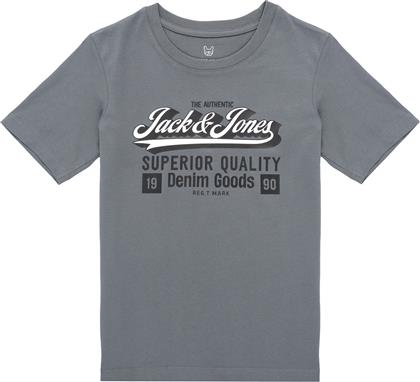 T-SHIRT ΜΕ ΚΟΝΤΑ ΜΑΝΙΚΙΑ JJELOGO TEE SS ONECK JACK & JONES