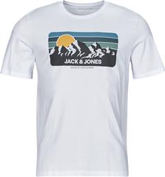 T-SHIRT ΜΕ ΚΟΝΤΑ ΜΑΝΙΚΙΑ JJPEAK JACK & JONES