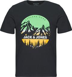 T-SHIRT ΜΕ ΚΟΝΤΑ ΜΑΝΙΚΙΑ JJPEAK JACK & JONES