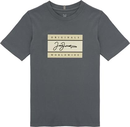 T-SHIRT ΜΕ ΚΟΝΤΑ ΜΑΝΙΚΙΑ JORFREDERIKSBERG JACK & JONES