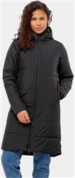 ΜΠΟΥΦΑΝ ΧΕΙΜΩΝΙΑΤΙΚΟ DEUTZER COAT 1207501 ΜΑΥΡΟ REGULAR FIT JACK WOLFSKIN