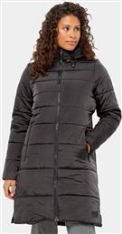 ΜΠΟΥΦΑΝ ΠΟΥΠΟΥΛΕΝΙΟ EISBACH COAT 1206981 ΜΑΥΡΟ REGULAR FIT JACK WOLFSKIN