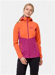 ΜΠΟΥΦΑΝ SOFTSHELL GO HIKE SOFTSHELL 1306862 ΡΟΖ REGULAR FIT JACK WOLFSKIN