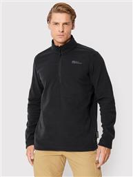 FLEECE TAUNUS 1709522 ΜΑΥΡΟ REGULAR FIT JACK WOLFSKIN