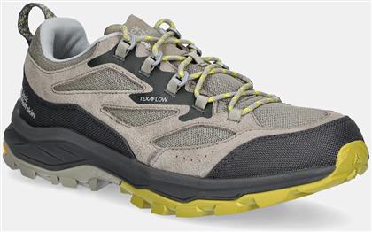 ΠΑΠΟΥΤΣΙΑ CYROX VENT LOW ΧΡΩΜΑ: ΓΚΡΙ, A64089 JACK WOLFSKIN