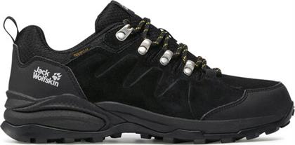 ΠΑΠΟΥΤΣΙΑ ΠΕΖΟΠΟΡΙΑΣ REFUGIO TEXAPORE LOW M 4049851 ΜΑΥΡΟ JACK WOLFSKIN