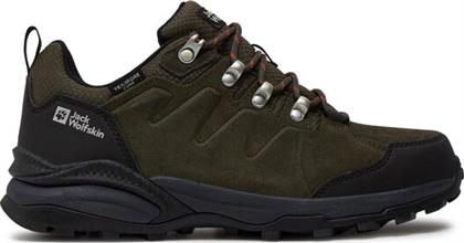 ΠΑΠΟΥΤΣΙΑ ΠΕΖΟΠΟΡΙΑΣ REFUGIO TEXAPORE LOW M 4049851 ΠΡΑΣΙΝΟ JACK WOLFSKIN