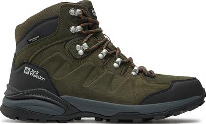 ΠΑΠΟΥΤΣΙΑ ΠΕΖΟΠΟΡΙΑΣ REFUGIO TEXAPORE MID M 4049841 ΧΑΚΙ JACK WOLFSKIN