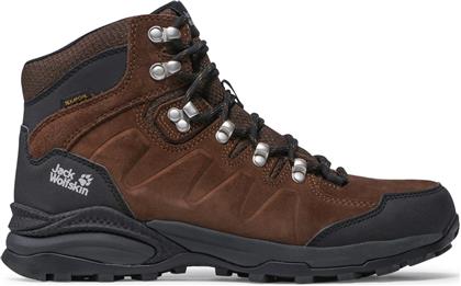 ΠΑΠΟΥΤΣΙΑ ΠΕΖΟΠΟΡΙΑΣ REFUGIO TEXAPORE MID M 4049841 ΚΑΦΕ JACK WOLFSKIN