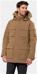 PARKA GLACIER CANYON 1107674 ΚΑΦΕ REGULAR FIT JACK WOLFSKIN