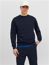 ΜΠΛΟΥΖΑ BRADLEY 12249341 ΣΚΟΥΡΟ ΜΠΛΕ RELAXED FIT JACK & JONES από το MODIVO