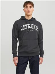 ΜΠΛΟΥΖΑ JOSH 12236513 ΜΑΥΡΟ STANDARD FIT JACK & JONES από το MODIVO