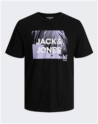 JCOSALTY TEE SS CREW NECK FST 12238842-BLACK BLACK JACK & JONES