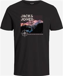 JCOVINCENT TEE SS CREW NECK FST JNR 12234408-BLACK BLACK JACK & JONES