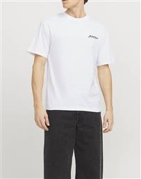 JJBEAU TEE SS FRONTPRINT CREW NECK LN JACK & JONES