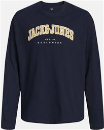 JJECALEB VARSITY TEE LS O-NECK JNR JACK & JONES