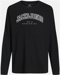 JJECALEB VARSITY TEE LS O-NECK SN JNR JACK & JONES