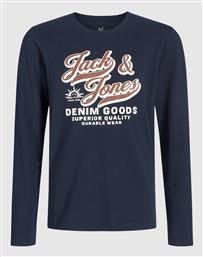 JJELOGO TEE LS O-NEC 2 COL AW25 NOOS JNR JACK & JONES