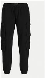 JOGGER BILL 12260915 ΜΑΥΡΟ REGULAR FIT JACK & JONES από το MODIVO