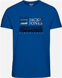 JORLOCKS TEE SS CREW NECK FST JNR 12234179-NAUTICAL BLUE BLUE JACK & JONES