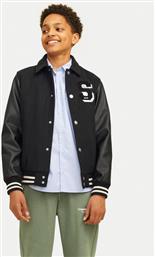 ΜΠΟΜΠΕΡ ΜΠΟΥΦΑΝ CARTER 12261333 ΜΑΥΡΟ REGULAR FIT JACK & JONES