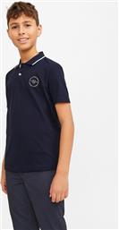 POLO BLUSHIELD 12254237 ΣΚΟΥΡΟ ΜΠΛΕ STANDARD FIT JACK & JONES