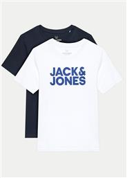 ΣΕΤ 2 T-SHIRTS CORP LOGO 12199947 ΕΓΧΡΩΜΟ REGULAR FIT JACK & JONES