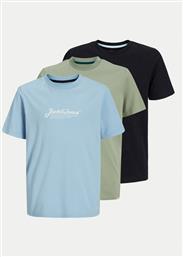 ΣΕΤ 3 T-SHIRTS BEAU 12278387 ΕΓΧΡΩΜΟ REGULAR FIT JACK & JONES