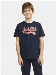 T-SHIRT 12257379 ΣΚΟΥΡΟ ΜΠΛΕ STANDARD FIT JACK & JONES JUNIOR