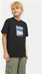 T-SHIRT BUSHWICK BLUR 12263146 ΜΑΥΡΟ RELAXED FIT JACK & JONES