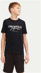 T-SHIRT JORARUBA 12257133 ΜΑΥΡΟ STANDARD FIT JACK & JONES