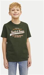 T-SHIRT LOGO 12258876 ΠΡΑΣΙΝΟ REGULAR FIT JACK & JONES