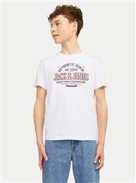 T-SHIRT LOGO 12258877 ΛΕΥΚΟ REGULAR FIT JACK & JONES JUNIOR