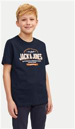 T-SHIRT LOGO 12258877 ΣΚΟΥΡΟ ΜΠΛΕ REGULAR FIT JACK & JONES