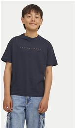 T-SHIRT STAR 12237435 ΣΚΟΥΡΟ ΜΠΛΕ RELAXED FIT JACK & JONES