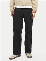 ΠΑΝΤΕΛΟΝΙ ΥΦΑΣΜΑΤΙΝΟ BILL 12258307 ΜΑΥΡΟ RELAXED FIT JACK & JONES από το MODIVO