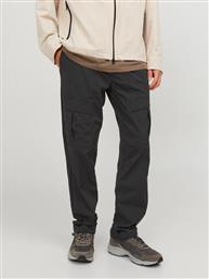 ΠΑΝΤΕΛΟΝΙ ΥΦΑΣΜΑΤΙΝΟ VELO 12248997 ΜΑΥΡΟ RELAXED FIT JACK & JONES