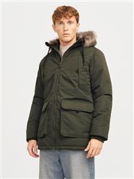 PARKA CONSTRUCT 12258406 ΠΡΑΣΙΝΟ REGULAR FIT JACK & JONES από το MODIVO