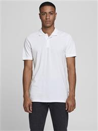 POLO BASIC 12136516 ΛΕΥΚΟ SLIM FIT JACK & JONES